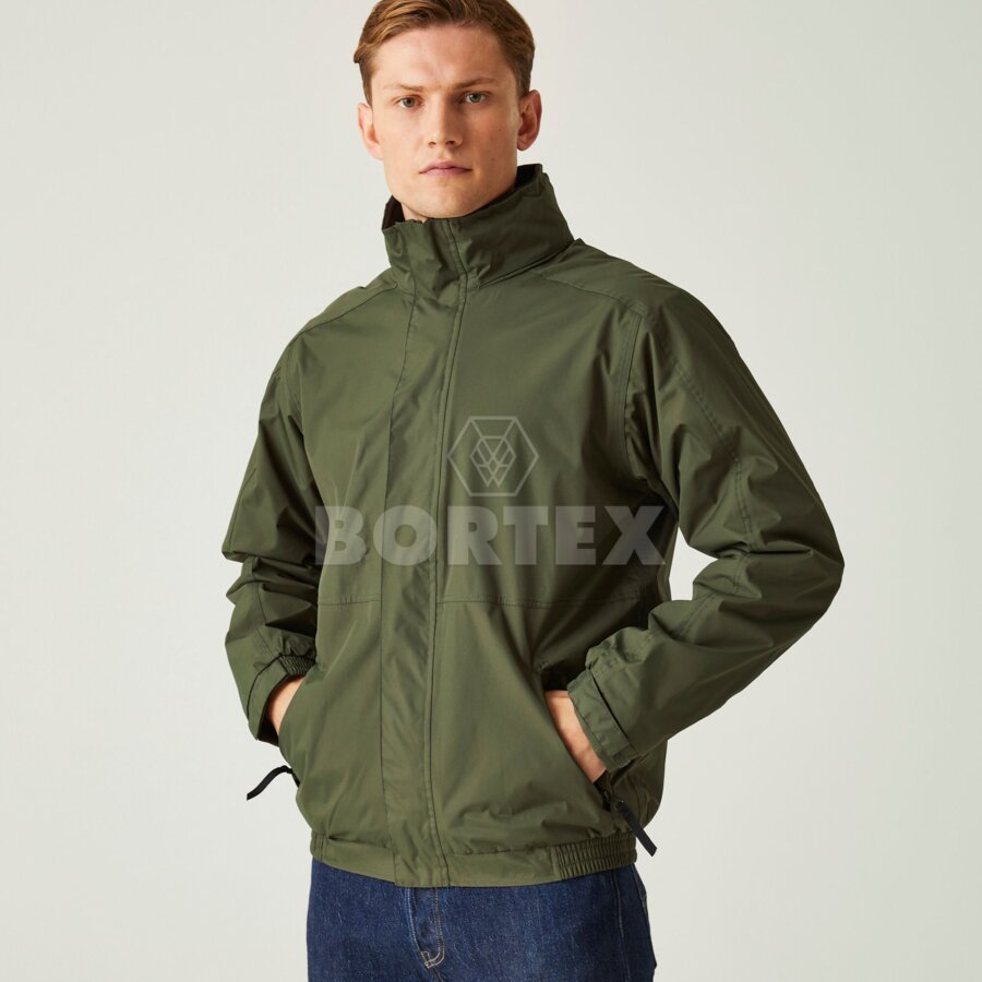 Bunda DOVER BOMBER - pánska -  dark khaki/black