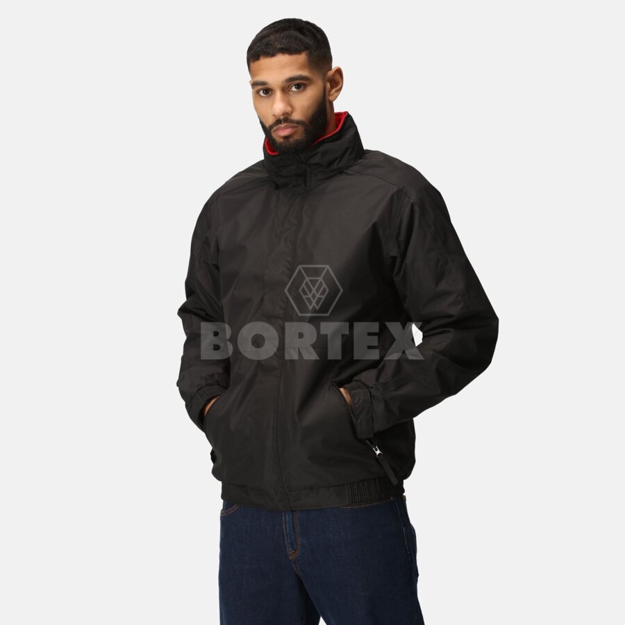 Bunda DOVER BOMBER - pánska -  black/classic red