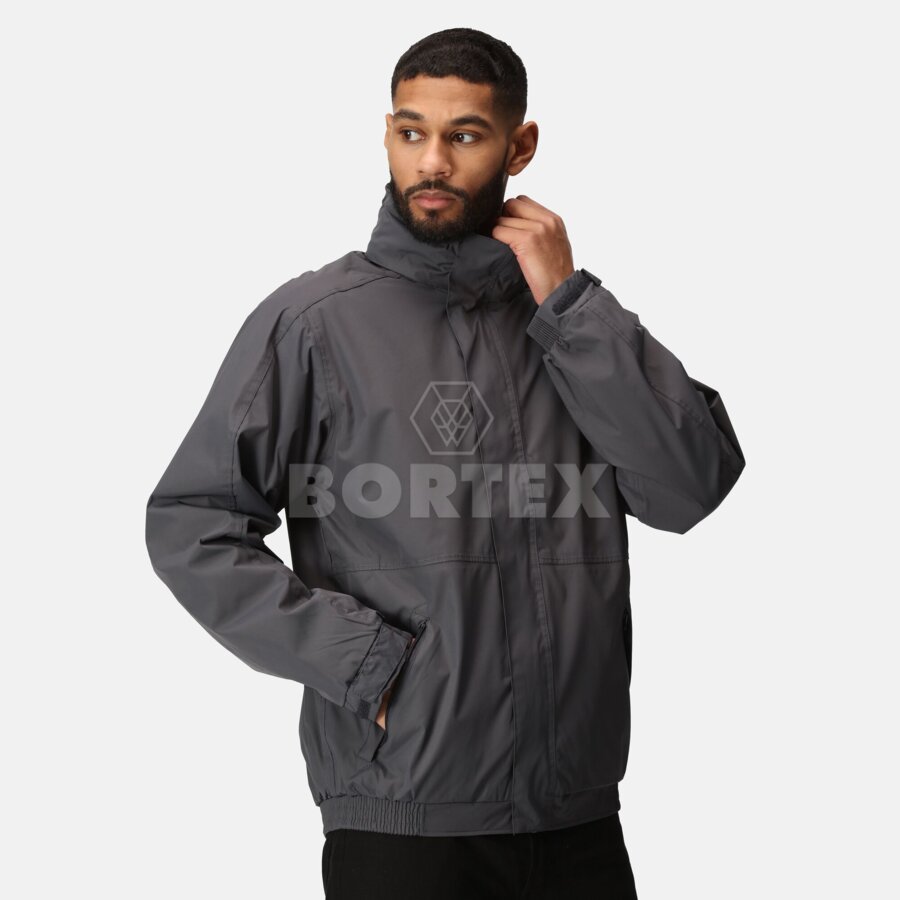 Bunda DOVER BOMBER - pánska -  seal grey/black