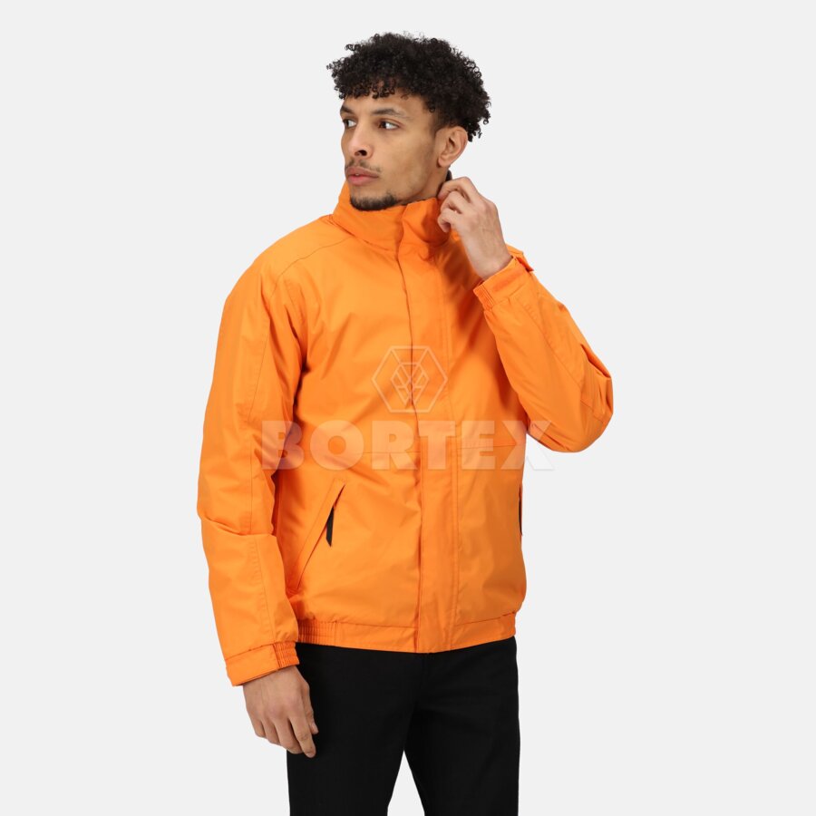 Bunda DOVER BOMBER - pánska -  sun orange/seal grey