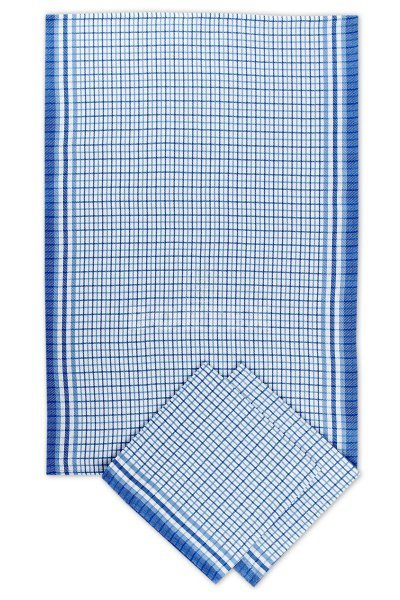 Utierky bambusové 50x70cm - 3ks - MALÁ KOCKA MODRÁ