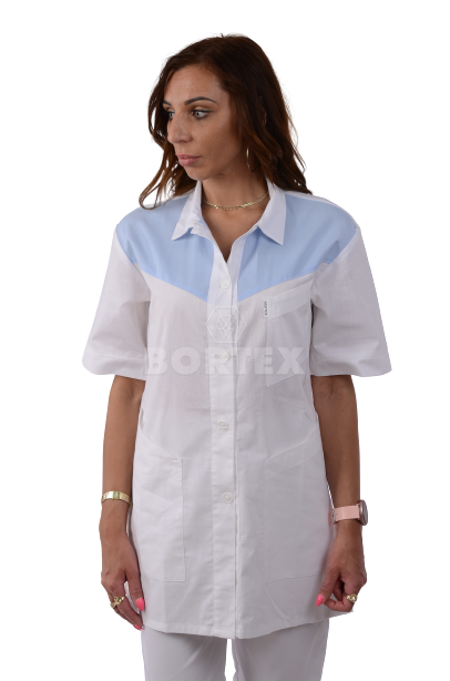 Rozhalenka so šikmým sedlom - bielo-modrá - VYROBENÉ NA SLOVENSKU