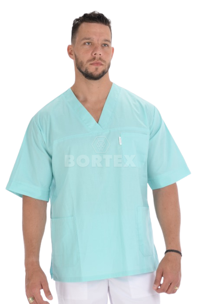 Košeľa chirurgická 02- pánska  - zelená - VYROBENÉ NA SLOVENSKU