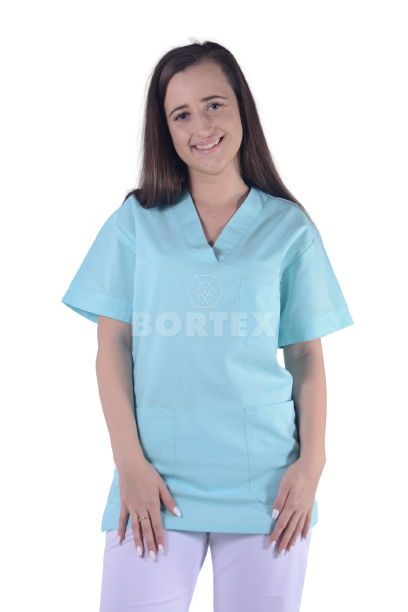 Košeľa chirurgická - dámska - zelená - VYROBENÉ NA SLOVENSKU