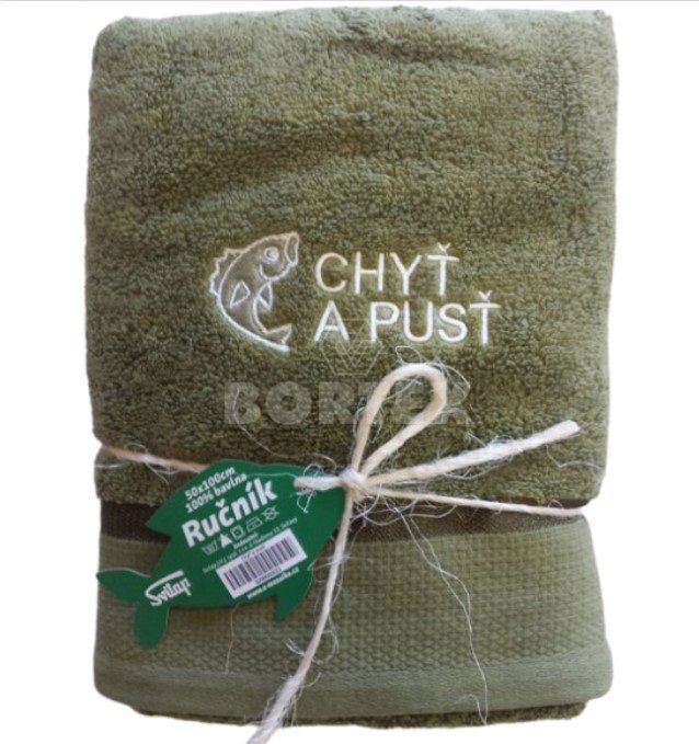 Uterák pre rybárov z mikrobavlny SLEEP WELL®-50x100cm - chyť a pusť