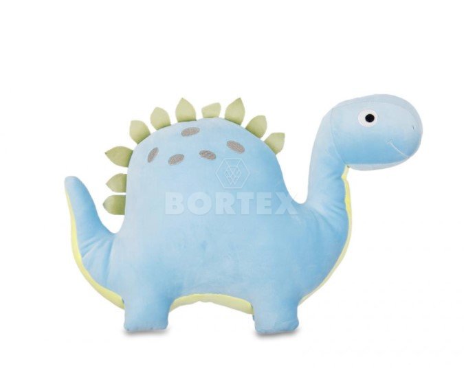 Plyšák - vankúšik z mikrospandexu DINOSAURUS modrý