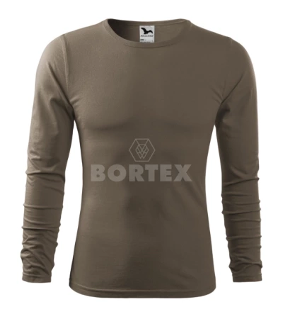 Tričko pánske FIT-T LS -  MALFINI - army