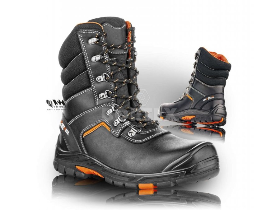 Poloholeňová obuv  VM Footwear - MARYLAND S3 - čierna