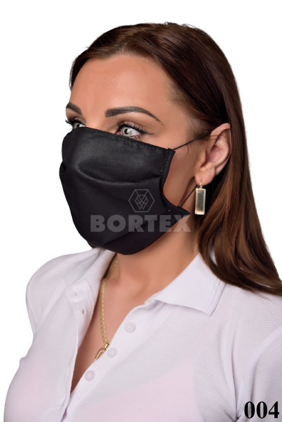 Rúško antibakteriálne na tvár-BORT,dvojvrstvové-1vrstva(100%bavlna), 1vrstva (100%polyester s iónmi striebra)-čierne 004 - VYROBENÉ NA SLOVENSKU