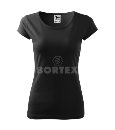 Tričko dámske PURE - MALFINI - veľkosť 3XL (čierne)