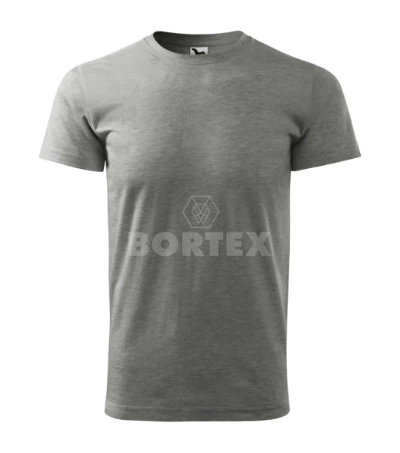 Pánske tričko BASIC - MALFINI - veľkosť 4XL (tmavo sivý melír)