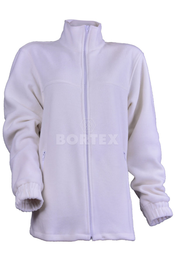 Mikina pracovná flisová POLAR (biela) VYROBENÉ NA SLOVENSKU