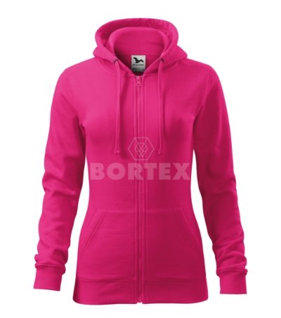 Mikina dámska MALFINI-TRENDY ZIPPER (purpurová)
