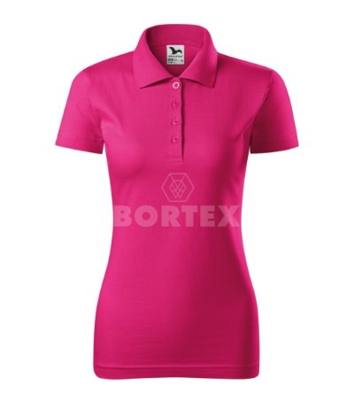 Polokošeľa dámska MALFINI - SINGLE J. (purpurová)