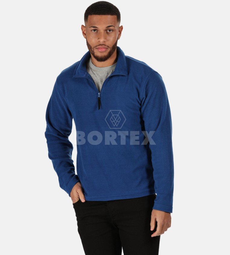 Mikina MICRO ZIP NECK FLEECE -  royal blue