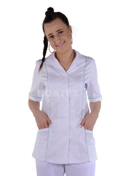 Rozhalenka lemovaná - zelený lem  VYROBENÉ NA SLOVENSKU