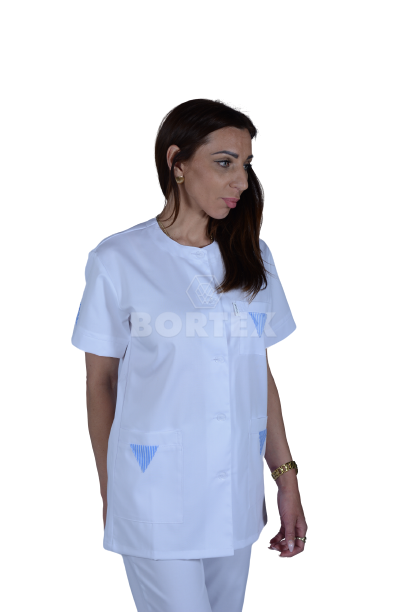 Rozhalenka s trouholníkom v modrej farbe - VYROBENÉ NA SLOVENSKU