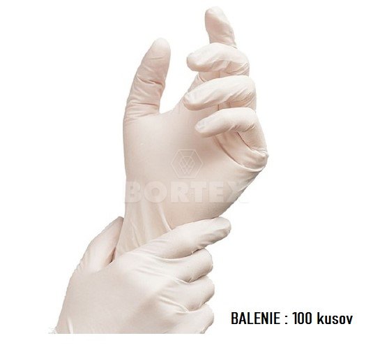 Latexové  rukavice (veľkosť M)