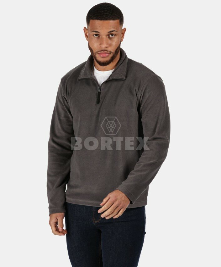 Mikina MICRO ZIP NECK FLEECE -  sivá