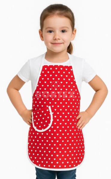 Detská bavlnená zástera - rôzne farebné prevedenia  - VYROBENÉ NA SLOVENSKU