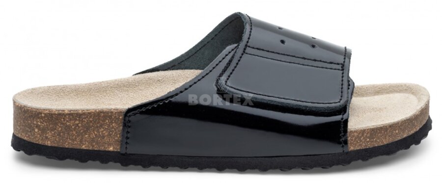 Šľapky Protetika -  pracovné  T56 - čierne lesklé