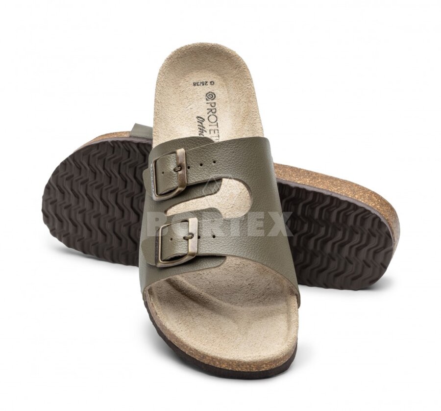 Šľapky Protetika -  pracovné T92-farebné - khaki