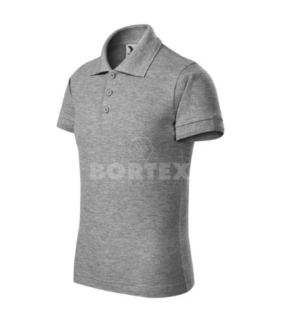 Polokošeľa detská PIQUE POLO - MALFINI - tmavosivý melír