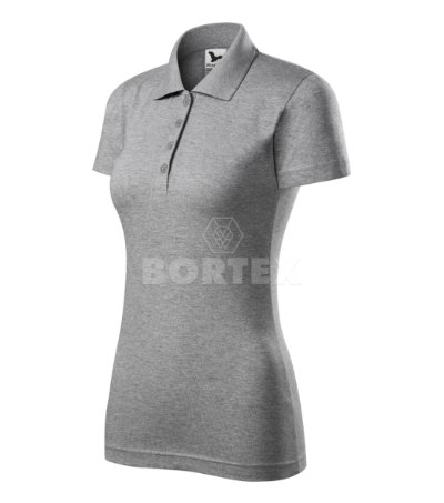 Polokošeľa dámska MALFINI - SINGLE J. (tmavosivý melír)