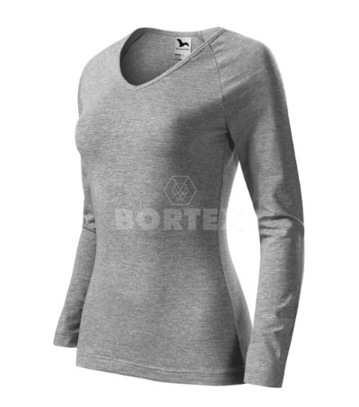 Tričko dámske ELEGANCE 127 - MALFINI - tmavosivý melír