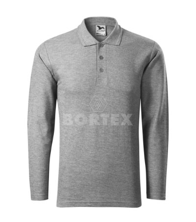 Polokošeľa pánska MALFINI - PIQUE POLO LS (tmavosivý melír)