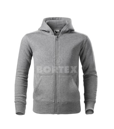 Mikina detská ADLER-TRENDY ZIPPER (tmavosivý melír)