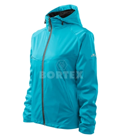 Softshellová bunda dámska COOL (MALFINI) - tyrkysová