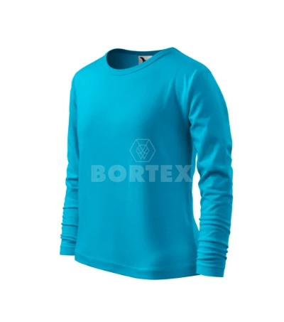 Tričko detské FIT-LS - MALFINI - tyrkysová