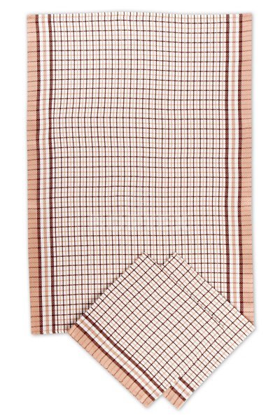 Utierky bambusové 50x70cm - 3ks - MALÁ KOCKA HNEDÁ