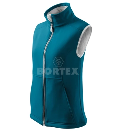 Softshellová vesta dámska VISION (MALFINI) - tmavý tyrkys