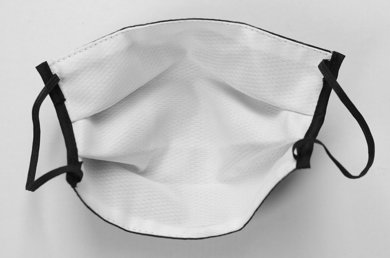 Rúško antibakteriálne na tvár-BORT,dvojvrstvové-1vrstva(100%bavlna), 1vrstva (100%polyester s iónmi striebra) s políciou - výšivka (žltá) 022 - VYROBENÉ NA SLOVENSKU