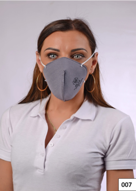 Respirátor RS-2, štvorvrstvový (1 vrstva-100% polyester, 1 vrstva-polyuretánová pena,2 vrstvy-100% polyester + ióny striebra) - dámsky - VYROBENÉ NA SLOVENSKU