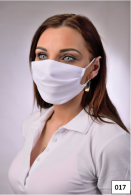 Rúško antibakteriálne na tvár B03-BORT, dvojvrstvové (vnútorná aj vonkajšia strana-100% polyester s iónmi striebra) 017 - VYROBENÉ NA SLOVENSKU
