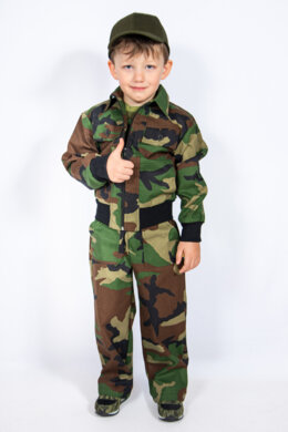 Súprava monterková detská ELKA - maskáčová - VYROBENÉ NA SLOVENSKU