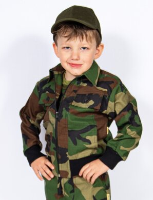 Súprava monterková detská ELKA - maskáčová - VYROBENÉ NA SLOVENSKU