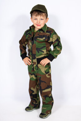 Súprava monterková detská ELKA - maskáčová - VYROBENÉ NA SLOVENSKU