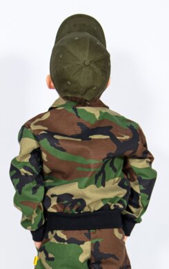 Detská monterková blúza ELKA – maskáčová - VYROBENÉ NA SLOVENSKU