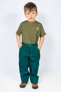 Detské monterkové nohavice – pevný pás - viaceré farebné prevedenia - VYROBENÉ NA SLOVENSKU