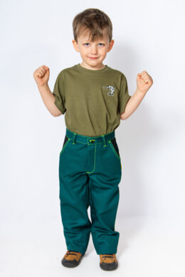 Detské monterkové nohavice – pevný pás - viaceré farebné prevedenia - VYROBENÉ NA SLOVENSKU