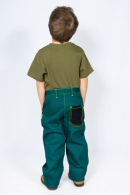 Detské monterkové nohavice – pevný pás - viaceré farebné prevedenia - VYROBENÉ NA SLOVENSKU