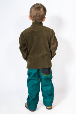 Detská flísová mikina s výšivkou jeleňa - VYROBENÉ NA SLOVENSKU