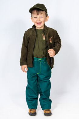 Detská flísová mikina s výšivkou jeleňa - VYROBENÉ NA SLOVENSKU