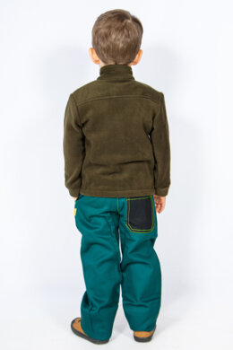 Detská flísová mikina s výšivkou ryby - VYROBENÉ NA SLOVENSKU