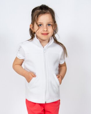 Detská flísová vesta - rôzne farebné prevedenia - aj pre chlapcov a dievčatá - VYROBENÉ NA SLOVENSKU