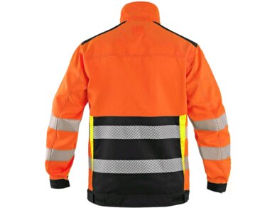 Pánska reflexná pracovná blúza CXS BENSON - oranžová